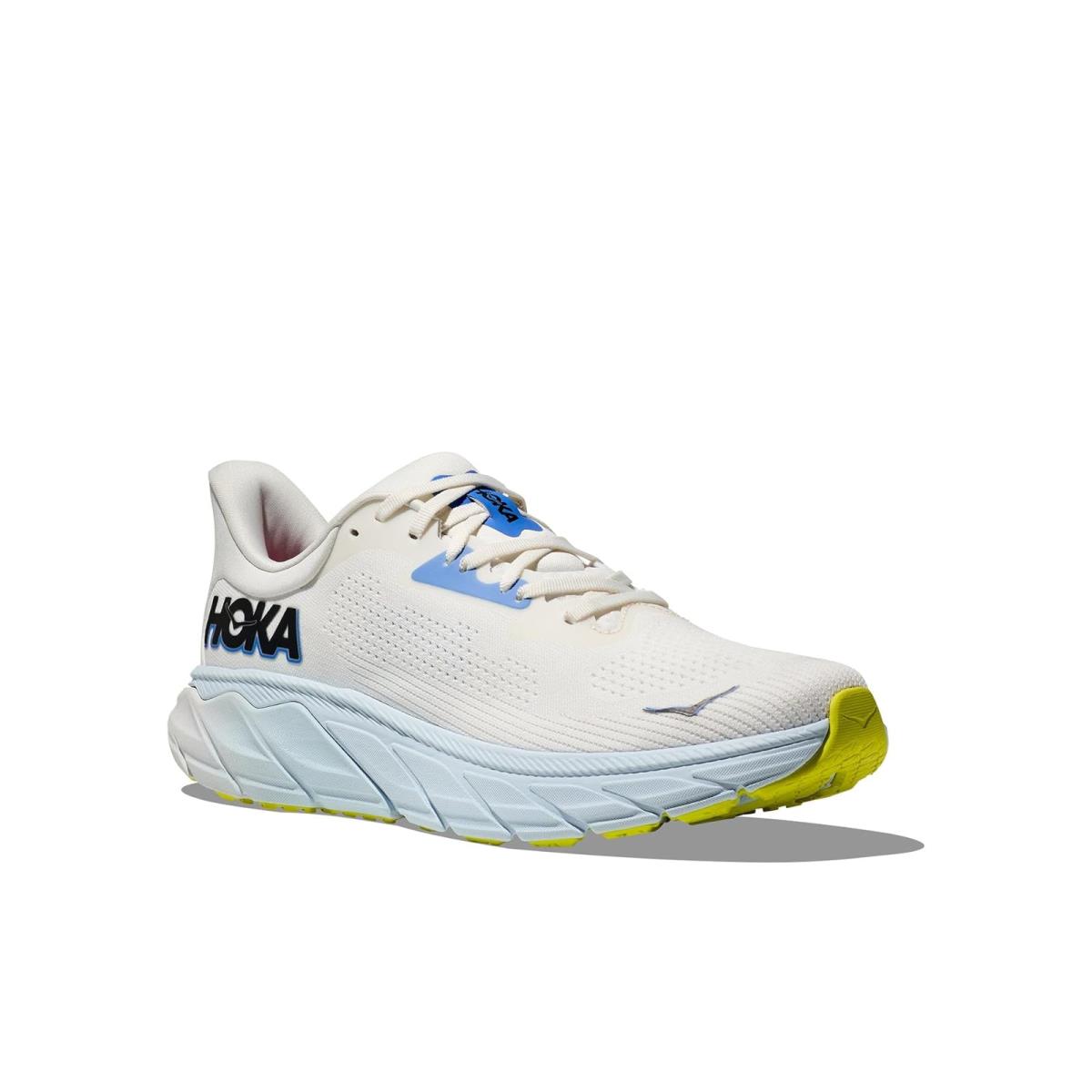 Man`s Sneakers Athletic Shoes Hoka Arahi 7 Blanc De Blanc/Virtual Blue