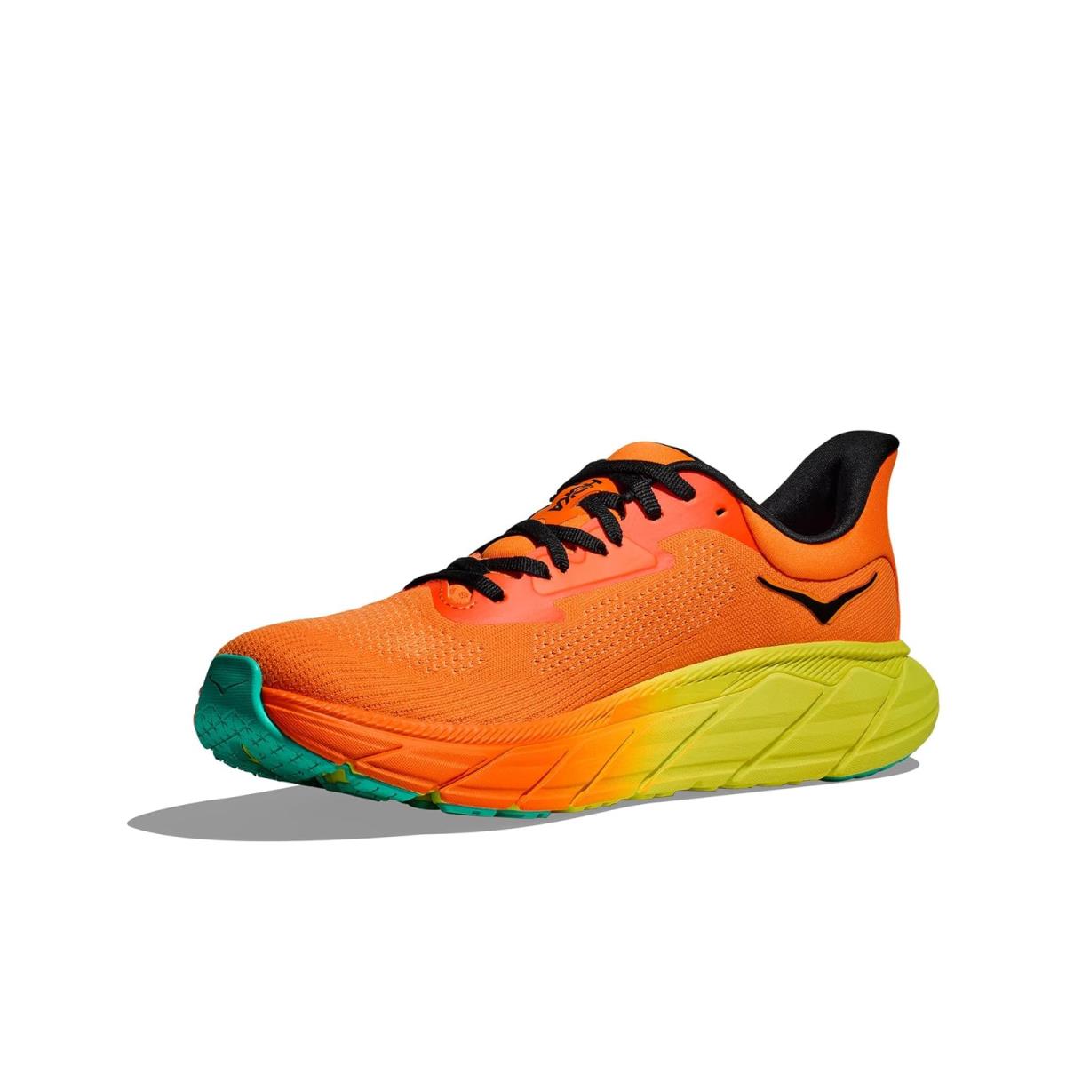 Man`s Sneakers Athletic Shoes Hoka Arahi 7 Electric Tangerine/Black