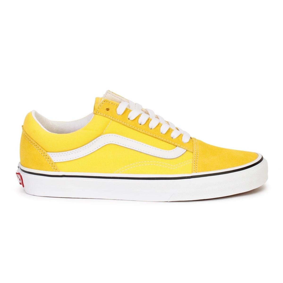 Vans Old Skool Unisex Shoes Cyber Yellow/white - Cyber Yellow/White