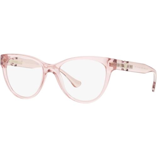 Versace VE3304 5339 53mm Transparent Pink Cateye Eyeglasses