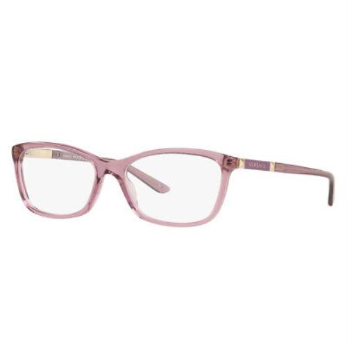 Versace Daily Heritage VE 3186 5279 Transparent Violet Plastic Eyeglasses 54mm