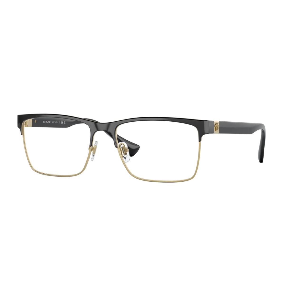 Versace Rx-able Eyeglasses Mod. 1285 1443 56-17 150 Black Gold Frames