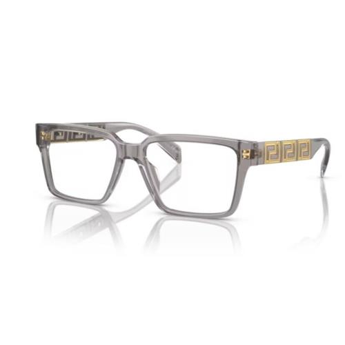 Versace 0VE3339U 5406 Matte Blue Opal Grey/clear Rectangle 55MM Men`s Eyeglasses