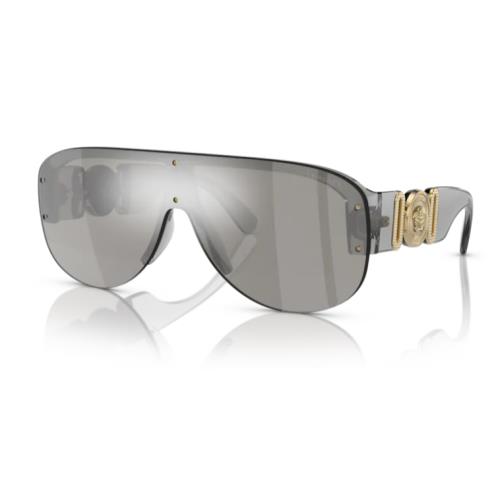 Versace 0VE4391 311/6G Transparent Grey 48mm Oval Men`s Sunglasses