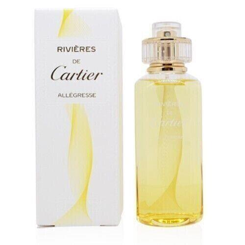 Cartier Rivieres Allegresse Unisex Eau De Toilette Refillable Spray 3.4 oz-100ml