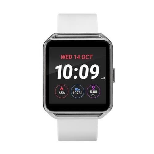 Timex Iconnect White Silicone Strap 40mm Square Unisex Smart Watch TW5M31400