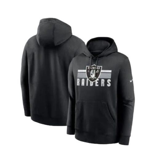 Men s Nike Nfl Las Vegas Raiders Black Fleece Hoodie Size M