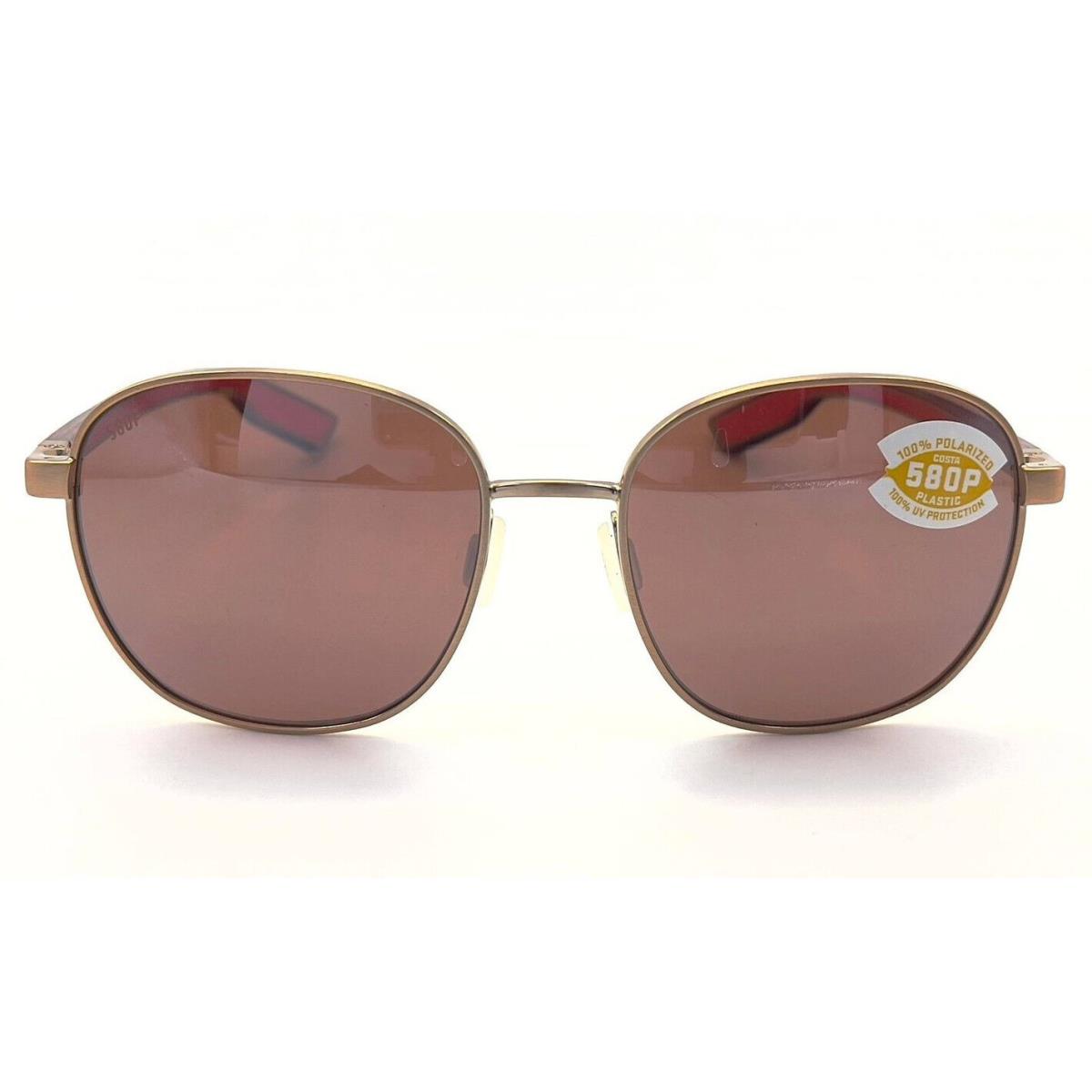 Costa Del Mar Egret Sunglasses Rose Gold/copper Silver Mirror 580Plastic