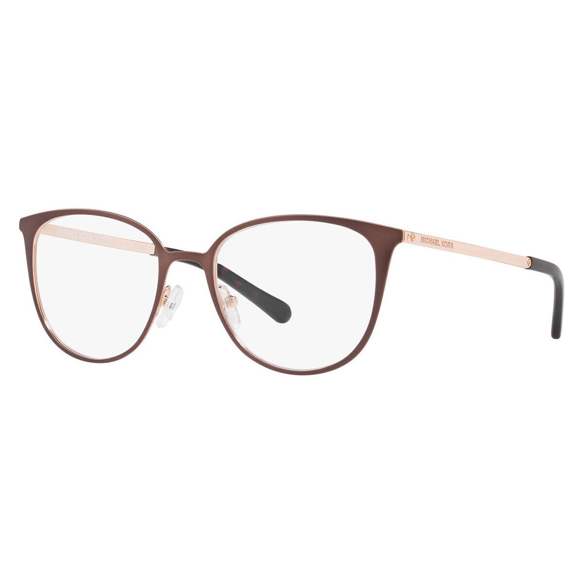 Michael Kors Women`s 51mm Satin Brown Rose Gold Opticals MK3017-1188-51