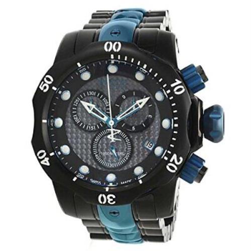 Invicta Men`s 15461 Venom Quartz Chronograph Black Dial Watch