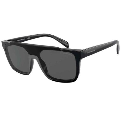 Emporio Armani Unisex Sunglasses Full Rim Black Plastic Square EA4193F 501787