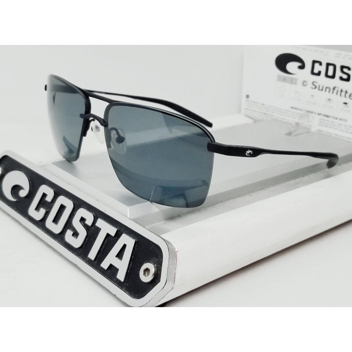 Costa Del Mar Matte Black/gray Skimmer Polarized 580P Sunglasses