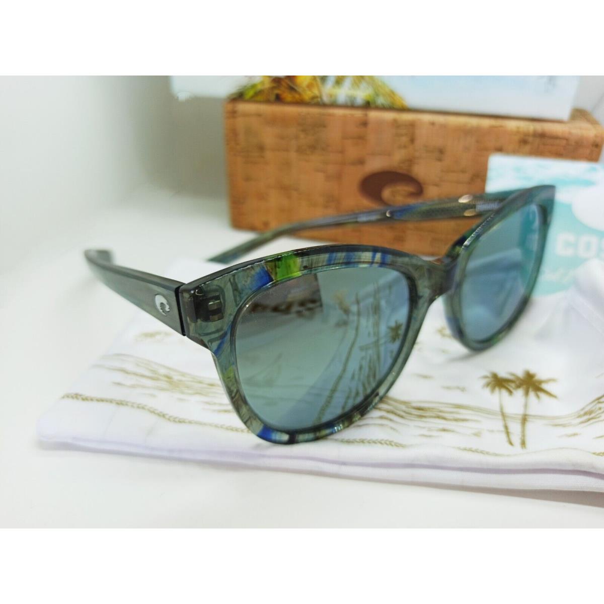 Costa Del Mar Bimini Sunglasses Ocean Current Silver Mirror Polarized 580G