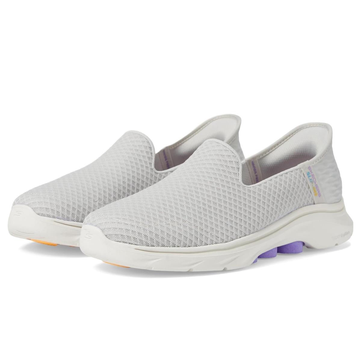 Woman`s Shoes Skechers Performance Go Walk 7 Daley Hands Free Slip-ins Gray/Lavender