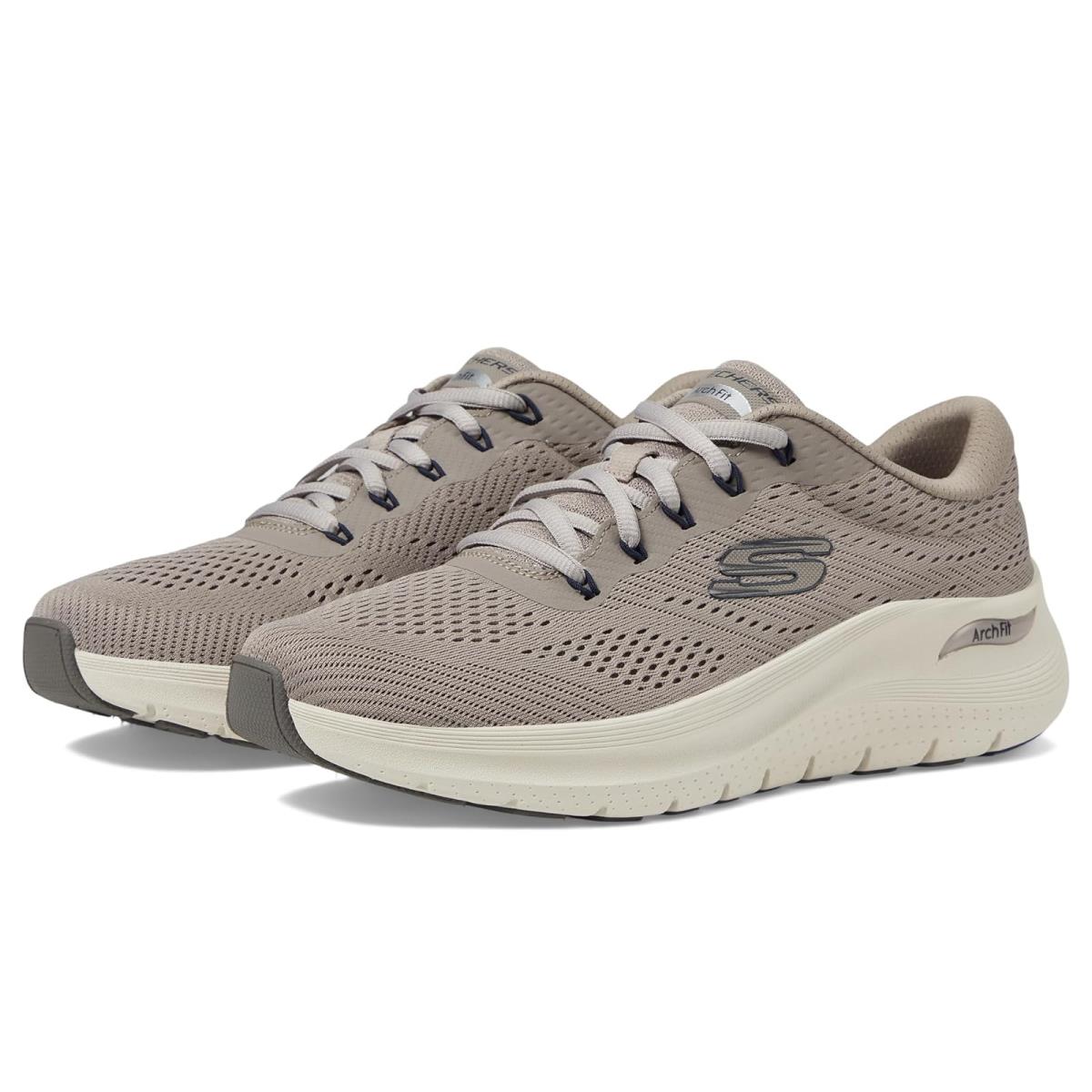Man`s Sneakers Athletic Shoes Skechers Arch Fit 2.0 Taupe