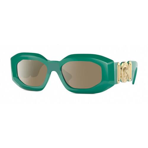 Versace VE4425U Unisex Polarized Sunglasses in Emerald Green Gold 54mm 4 Options