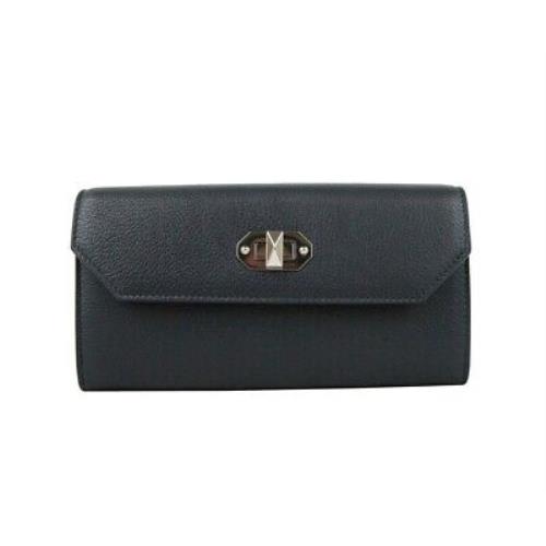 Alexander Mcqueen Women`s Dark Blue Leather Continental Wallet