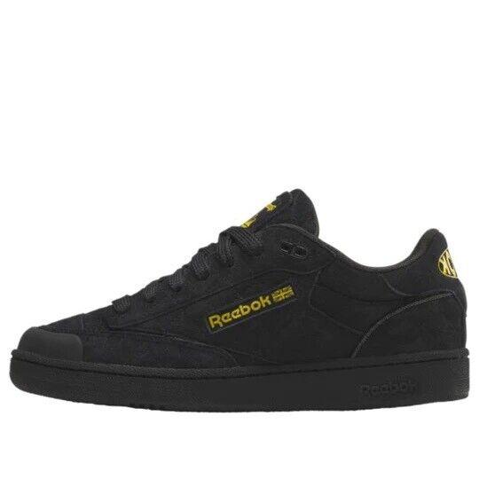 Men Reebok Club C Bulc Tennis Shoes Sneakers Size 9 Black Yellow 100034265