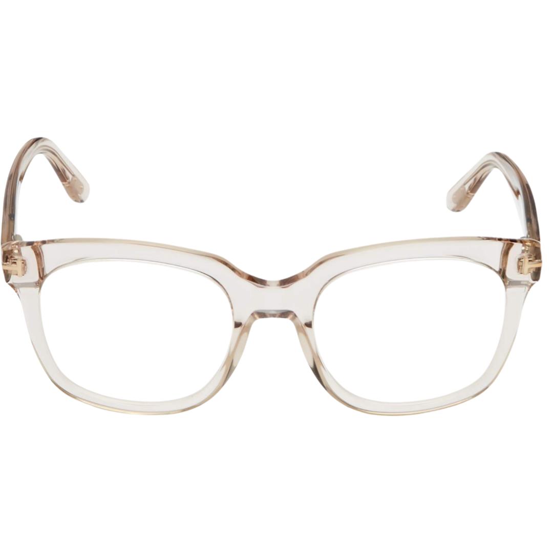 Tom Ford Designer Eyeglasses Clear/transparent Frame Blue Light Blocking FT5537 - Frame: