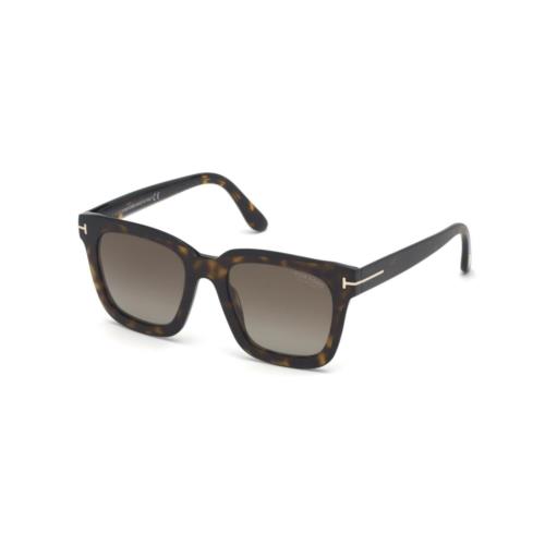 Tom Ford Sari FT0690 52H Sunglasses Havana Frame Brown Polarized Lenses 52mm