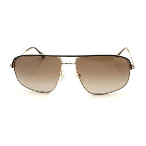 Tom Ford TF0467 Justin Sunglasses 50H Brown-gold / Brown Polarized 61