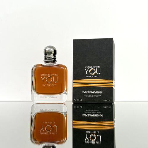 Giorgio Armani Stronger with You Intensely For Men 3.3oz Edp Spr New-sealed BM21