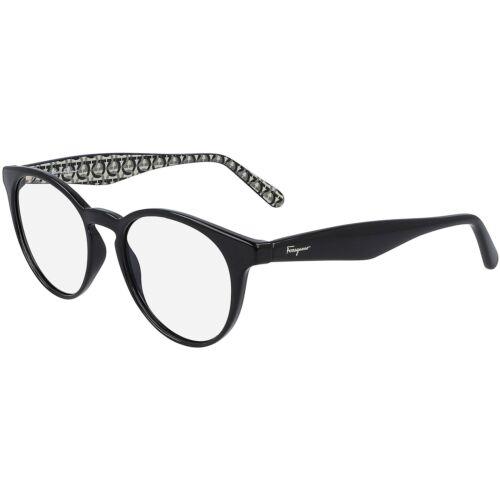 Salvatore Ferragamo Women`s Eyeglasses Black Cat Eye Salvatore FERRAGAMO2867 1