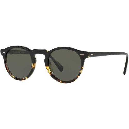 Oliver Peoples 5217S Gregory Peck Sunglasses Black Tortoise/polarized Grey 47 mm