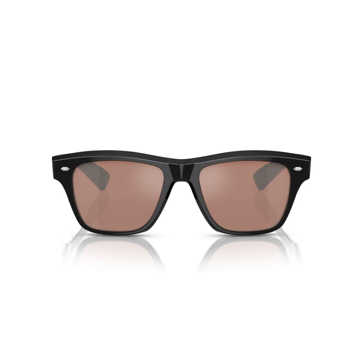 Oliver Peoples Oliver Sixties Sun OV 5522SU Black/persimmon Mirrored Sunglasses