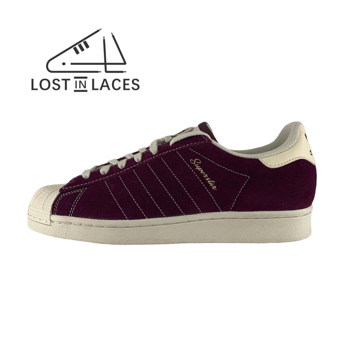 Adidas Superstar Fine Form Maroon Sneakers Women`s Shoes IF7676 - Red