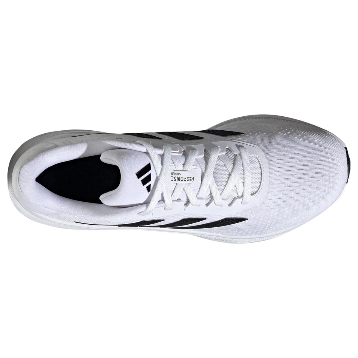 Man`s Sneakers Athletic Shoes Adidas Running Response Super - White/Black/Halo Silver