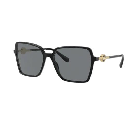 Versace 0VE4396 GB1/87 Black/dark Grey Square Women`s Sunglasses