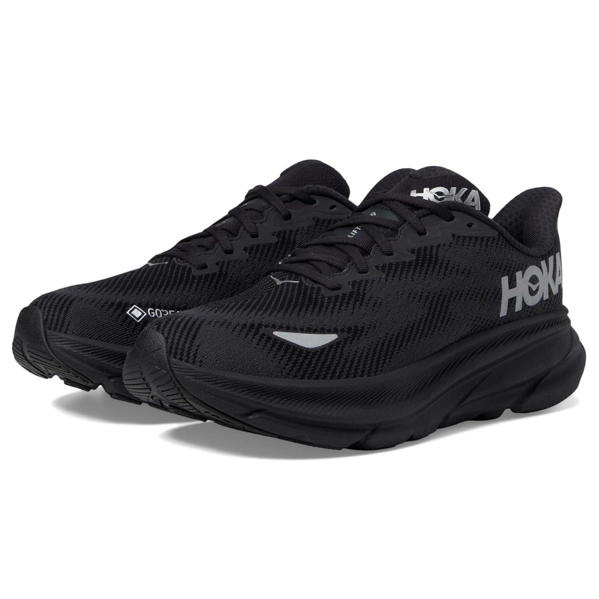 Woman`s Sneakers Athletic Shoes Hoka Clifton 9 Gtx Black/Black