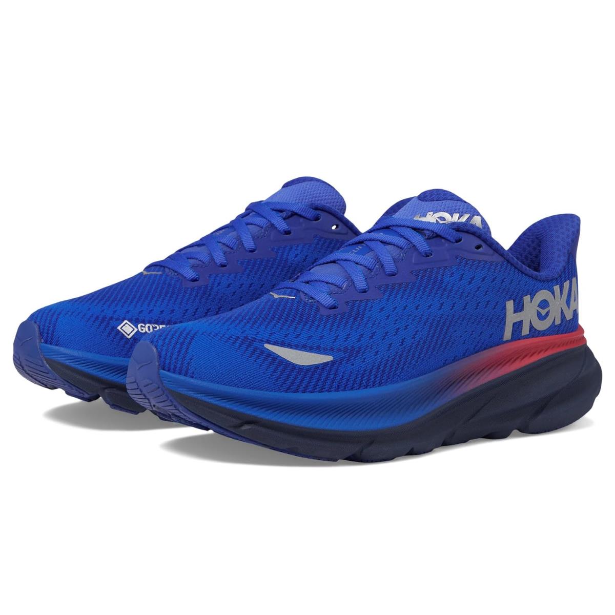 Woman`s Sneakers Athletic Shoes Hoka Clifton 9 Gtx Dazzling Blue/Evening Sky