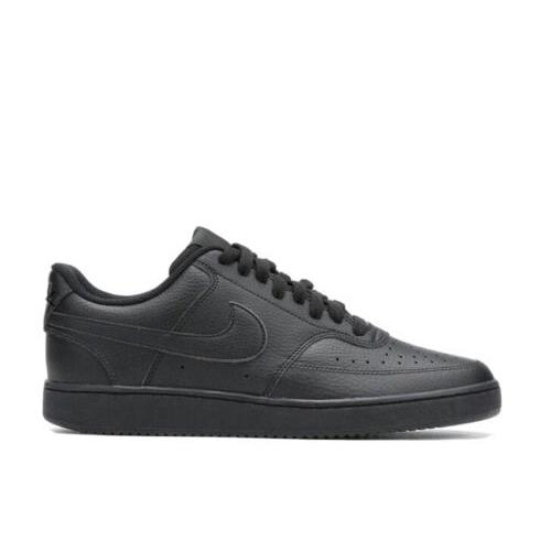 Men Nike Court Vision Lo Lifestyle Athletic Shoes Sneaker Black/black CD5463 002