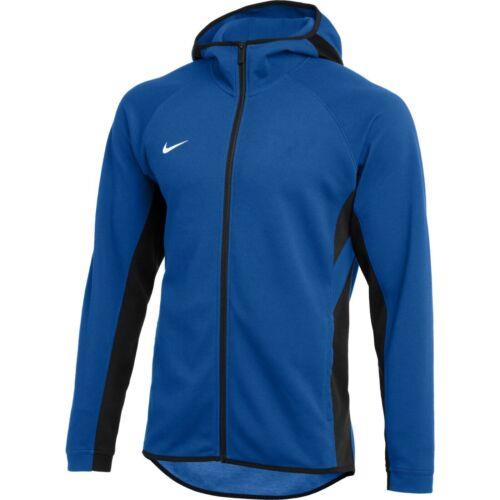 Nike Men`s Showtime Dri-fit Full-zip Basketball Hoodie Royal Blue CQ0306-493