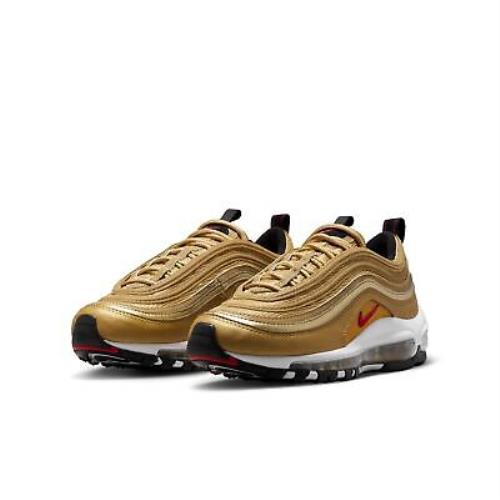 Nike Air Max 97 QS (gs) Air Max 97 QS GS Metallic Gold 918890-700 Running Shoes - Gold