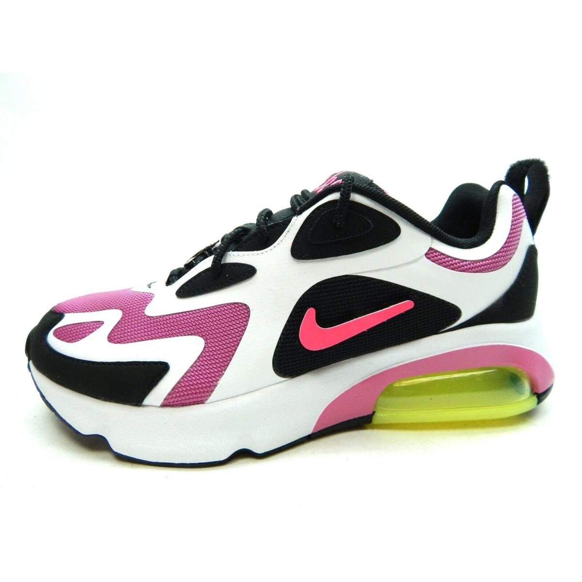 Nike Women`s Air Max 200 Black Hyper Pink CU4745 001 Shoes Size 6.5