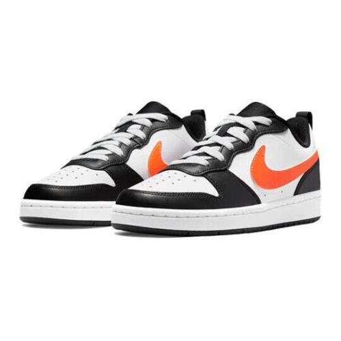 Nike Court Borough Low 2 (gs) BQ5448-115 Court Borough Low 2 GS BQ5448-115 Youth White Black Sneaker Shoes HHH34 - White Black