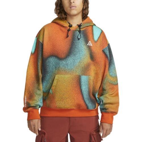 Nike Acg Therma-fit Tuff Fleece Graphic Pullover Hoodie Multicolor DQ5789