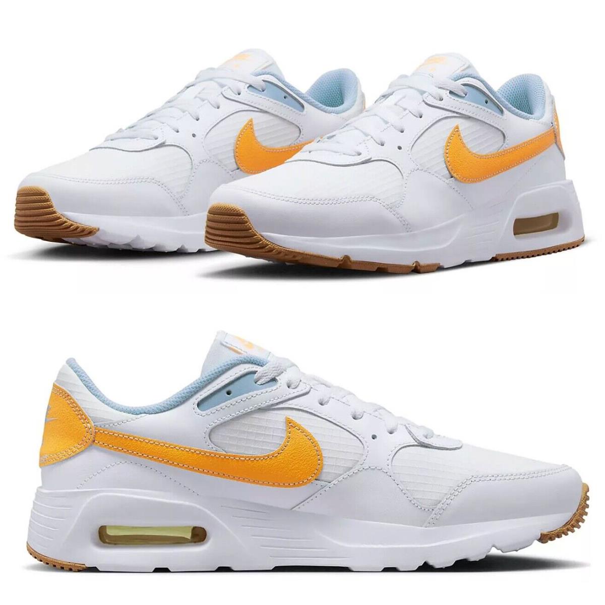 Nike Air Max SC Athletic Sneakers Shoes Casual Mens White Yellow 8-13