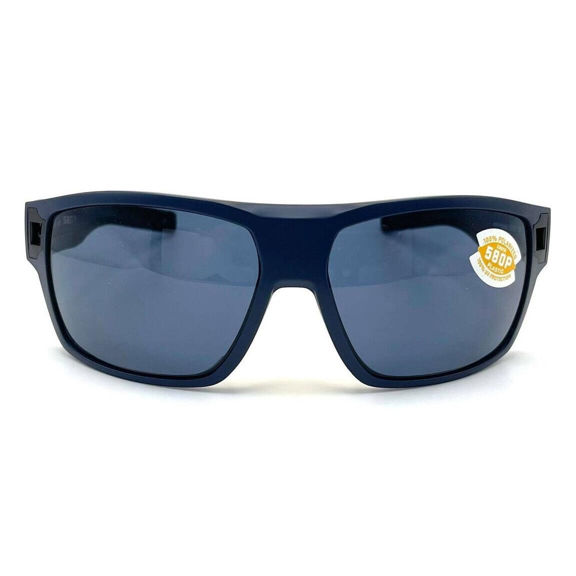 Costa Del Mar Diego Sunglasses Matte Midnight Blue/gray 580Plastic - Frame: Matte Midnight Blue, Lens: Gray 580Plastic