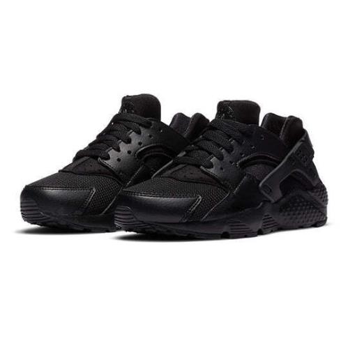 Nike Air Huarache Run (gs) 654275-016 Air Huarache Run GS 654275-016 Youth Triple Black Running Shoes NR5586