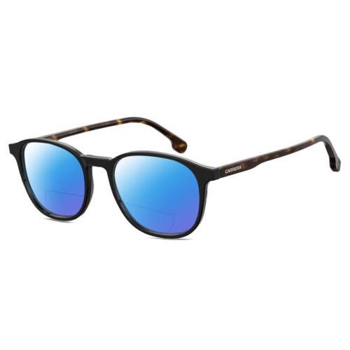 Carrera 215 Unisex Polarized Bifocal Sunglasses in Black Tortoise 51mm 41 Option Blue Mirror