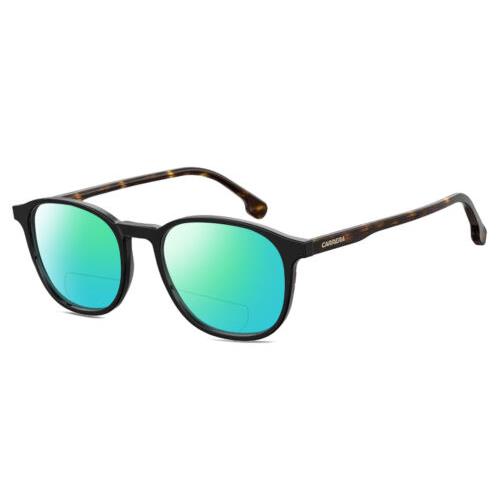 Carrera 215 Unisex Polarized Bifocal Sunglasses in Black Tortoise 51mm 41 Option Green Mirror
