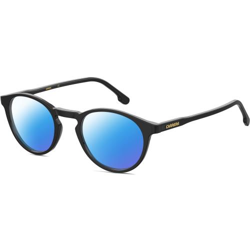 Carrera 255 Unisex Panthos Designer Polarized Sunglasses in Black 48mm 4 Options Blue Mirror Polar