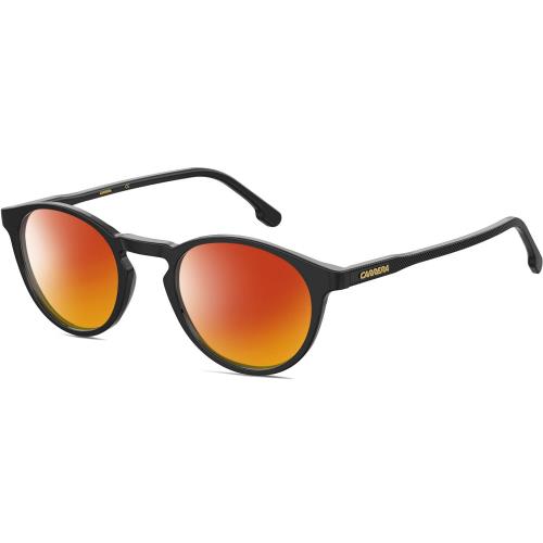 Carrera 255 Unisex Panthos Designer Polarized Sunglasses in Black 48mm 4 Options Red Mirror Polar