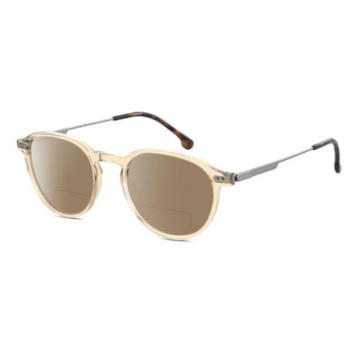 Carrera CA-1119 Unisex Polarized Bi-focal Sunglasses Champagne Crystal Gold 49mm Brown