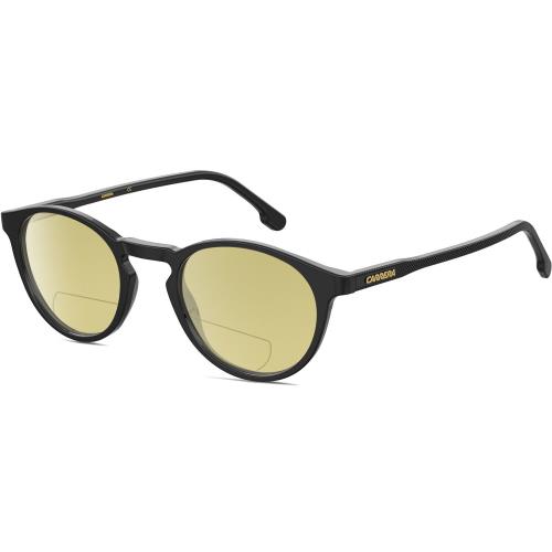 Carrera 255 Unisex Polarized Bifocal Reading Sunglasses in Black 48mm 41 Options Yellow