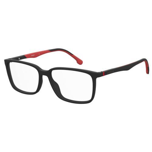 Carrera 8856 003 Matte Black Red Eyeglasses 56/15/145